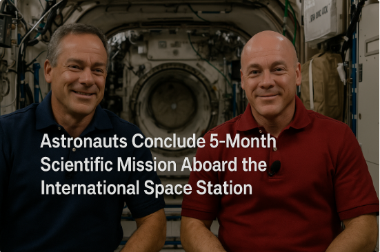 Astronauts Conclude 5-Month Scientific Mission Aboard the International Space Station